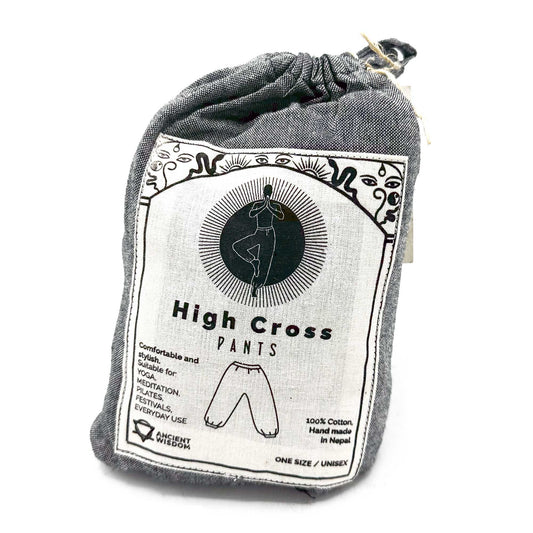 Yoga & Festival Hose – High Cross Himalayan Print – Grau