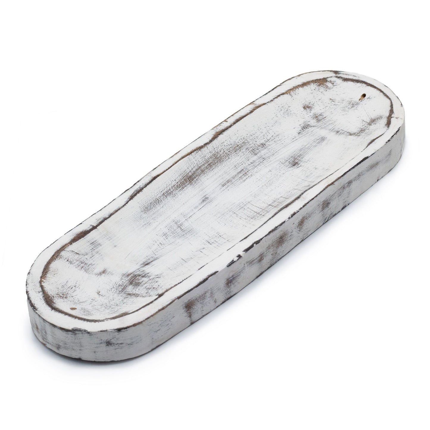 Große Räucherstäbchen-Ablage 30x10cm – Classic Whitewash