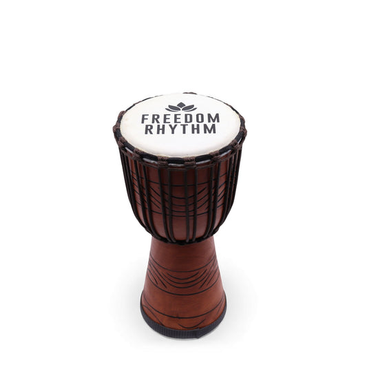 Pro Djembe Trommel Mittel – Freedom Rhythm (hoch) 40cm / 18cm Ø
