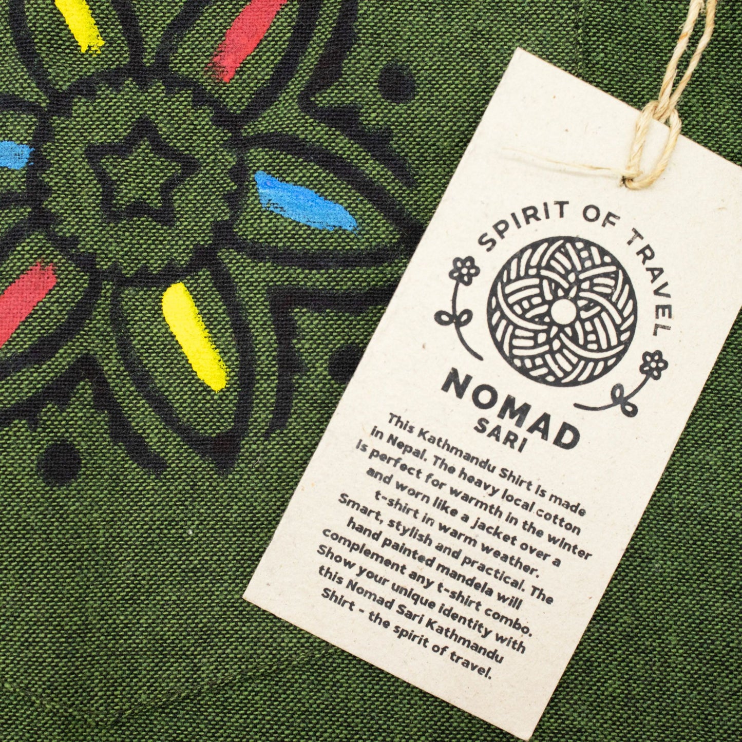 Nomad Sari Kathmandu Shirt – Forest Green – Größe L