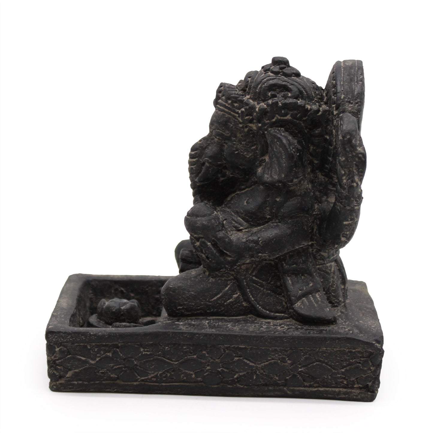 Ganesh Feng-Shui Räucherstäbchen-Halter (Schwarz Antik)