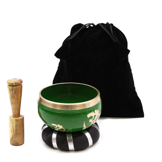 Tibetische Klangschalen-Set Lebensbaum – Grün 10,7cm