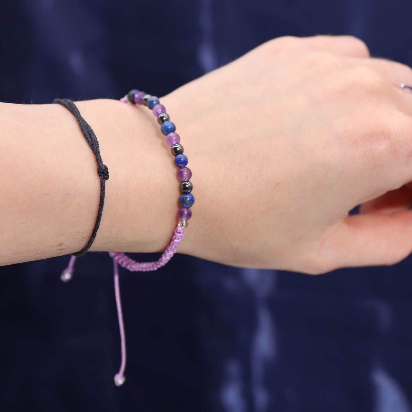 Sternzeichen Kristallkerze & Edelstein-Armband – Wassermann (Aquarius)