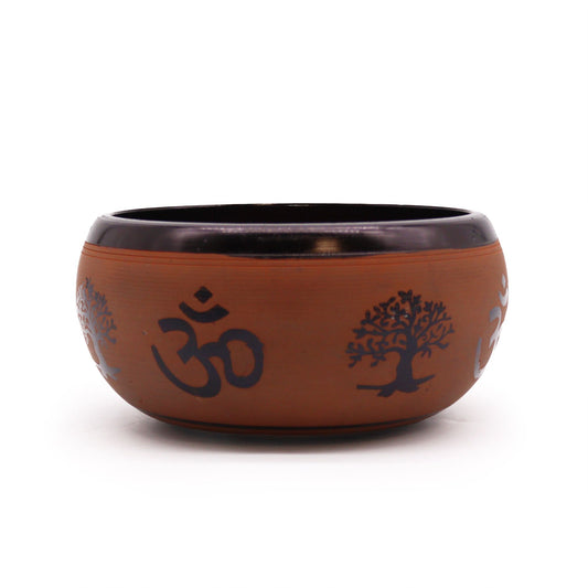 Earth Powder Klangschale – Ton Om Buddha 16cm