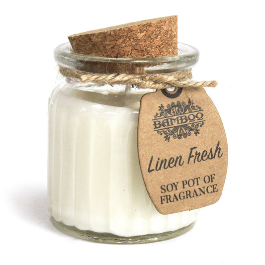 Sojakerze im Glas – Frisches Leinen | Soy Pot of Fragrance