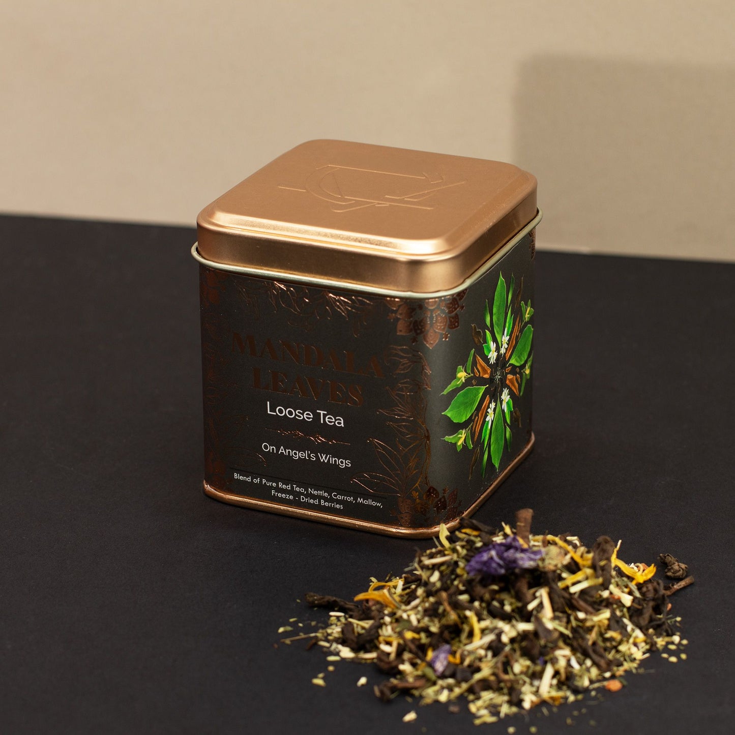 50g Kräuter-Rooibos Tee – Beeren & Blüten | On Angels Wings (Dose)
