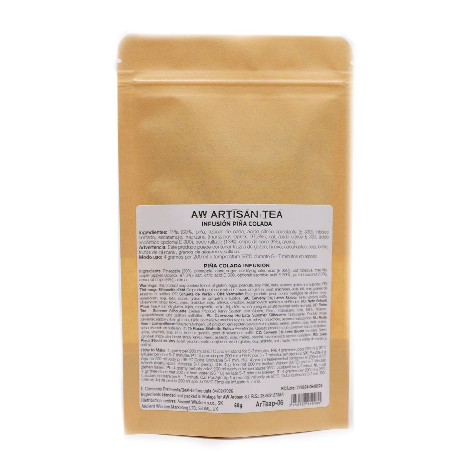 50g Früchtetee – Piña Colada & Tropische Früchte | Hidden Islands Blend