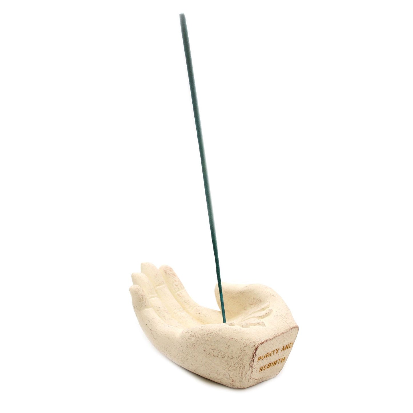 Hand Räucherstäbchen-Halter – Lotus (Weiß)