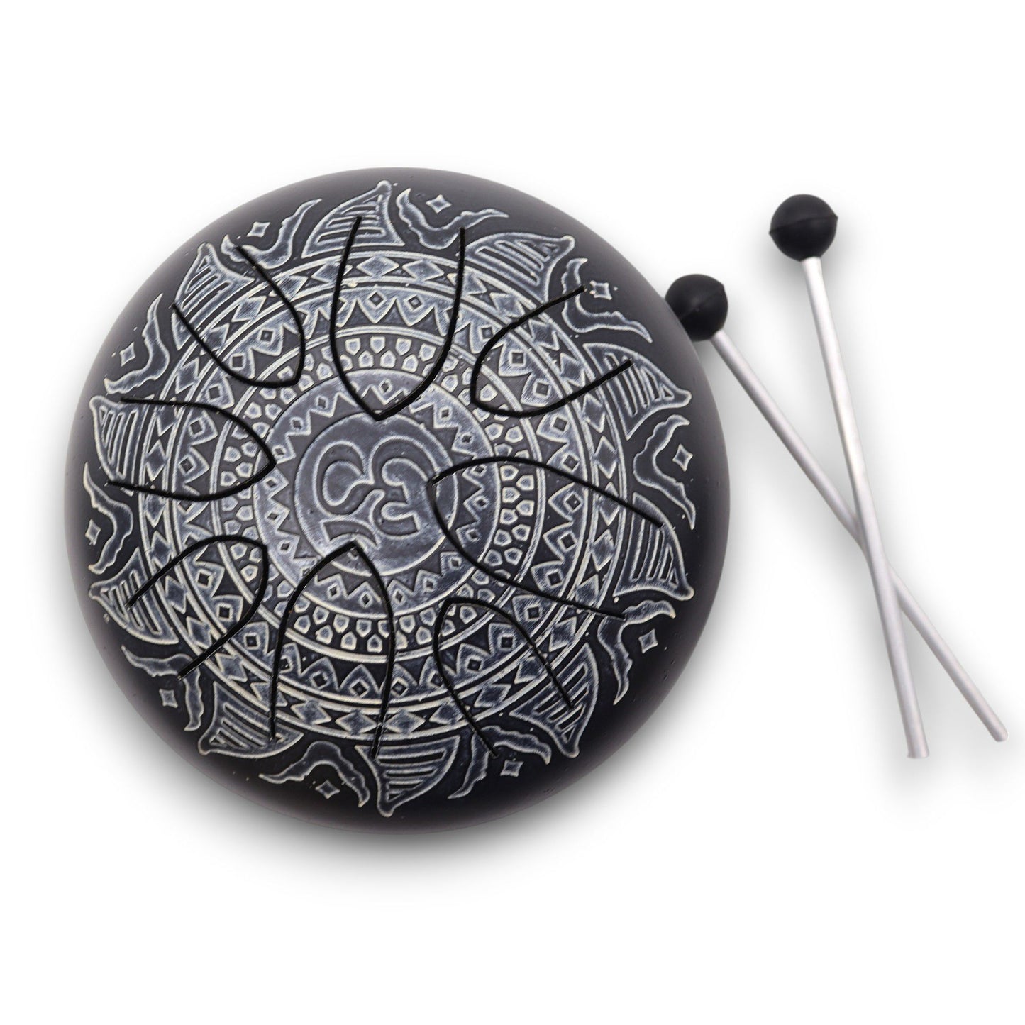 Zungentrommel Mandala Gravur 16cm