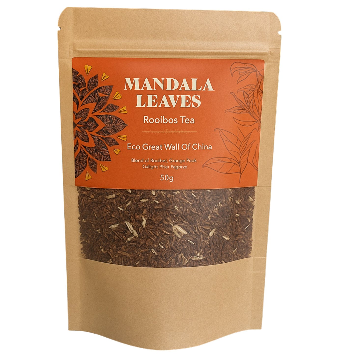 50g Rooibos Tee – Orange, Ingwer & Zitronengras | Great Wall of China