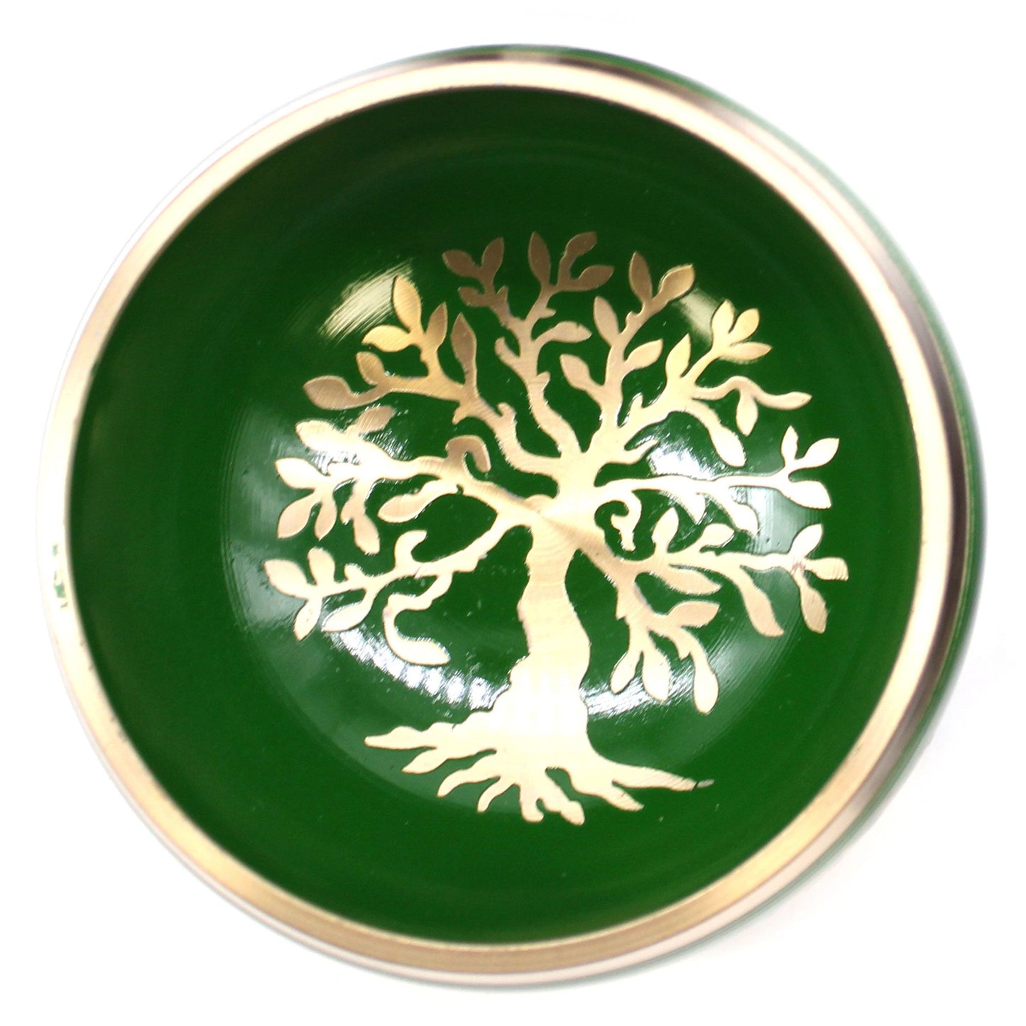 Tibetische Klangschalen-Set Lebensbaum – Grün 10,7cm