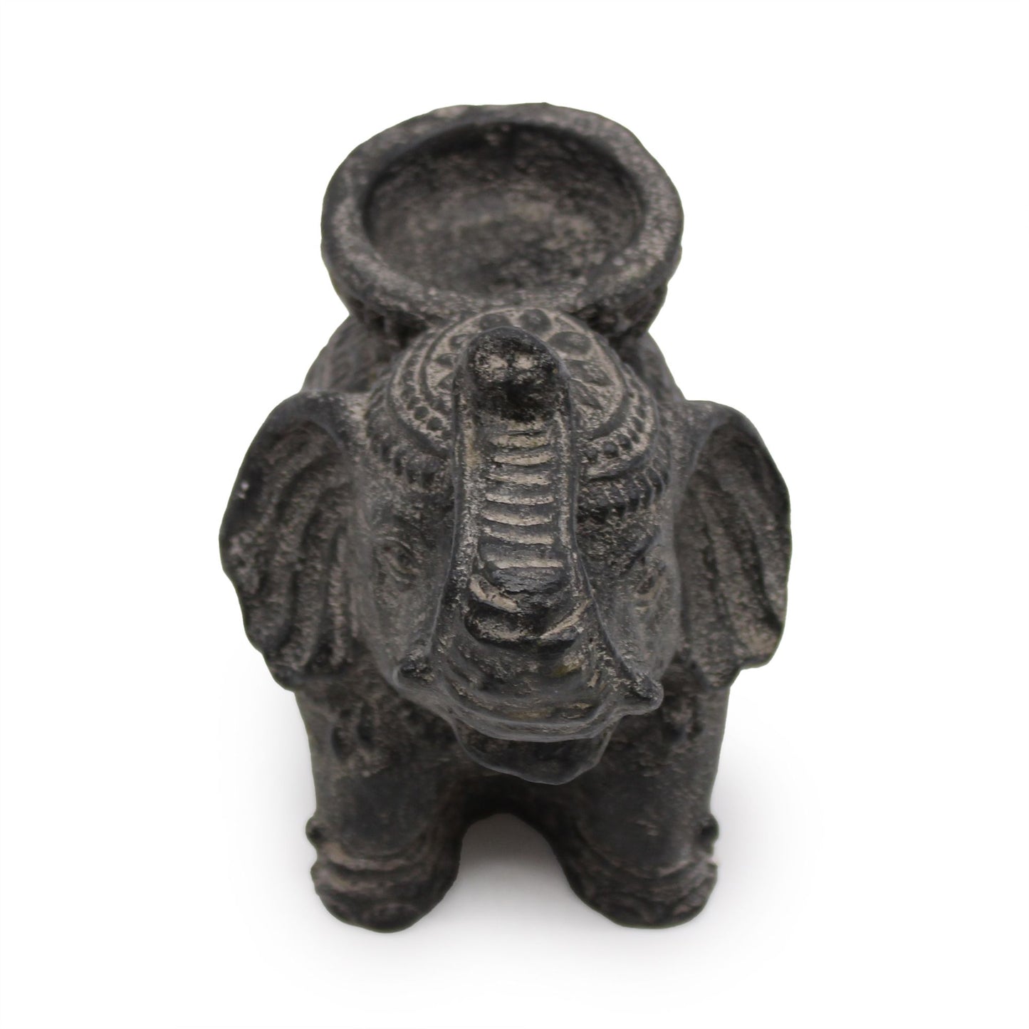 Elefant Räucher- & Kerzenhalter (Schwarz Antik)