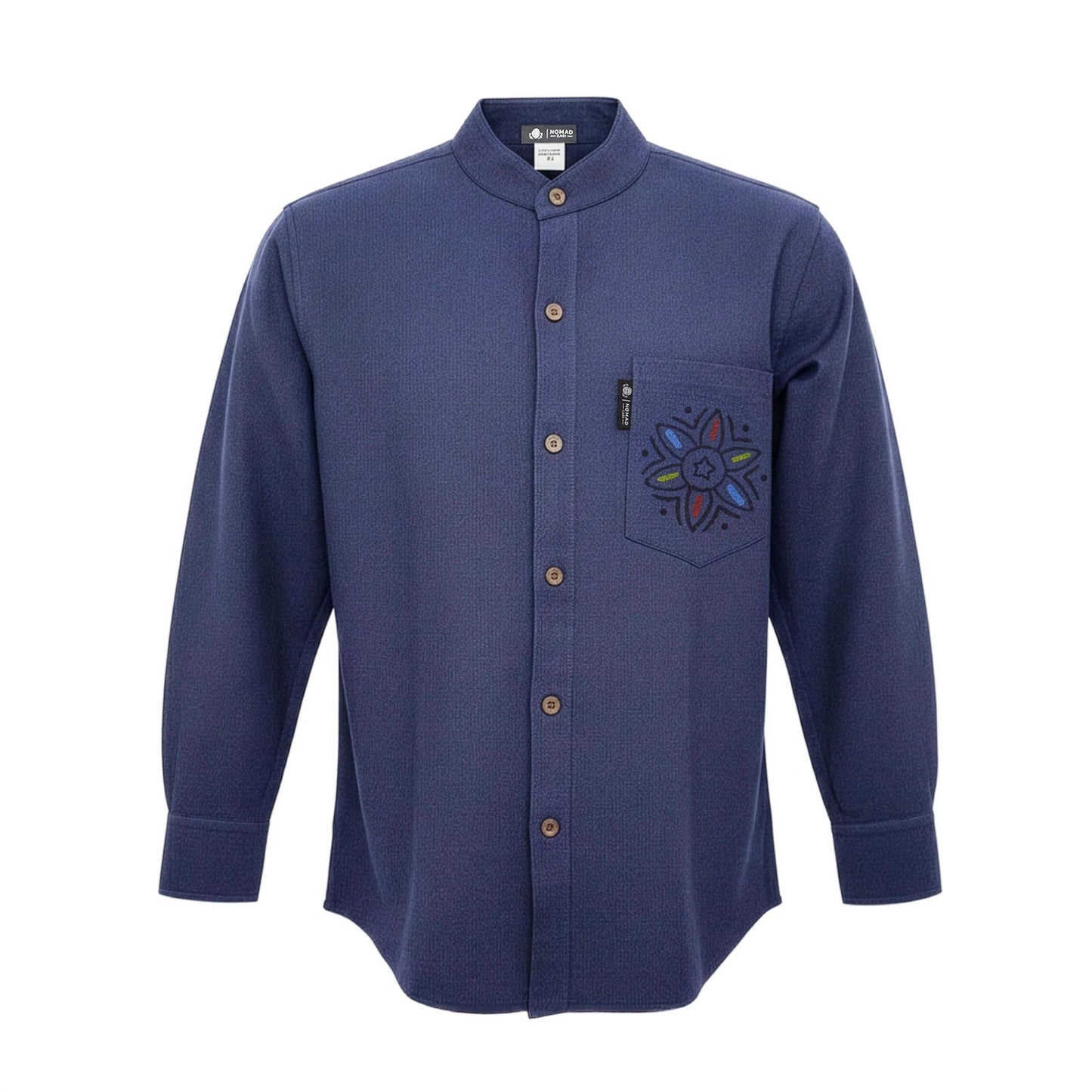 Nomad Sari Kathmandu Shirt – Indigo – Größe M