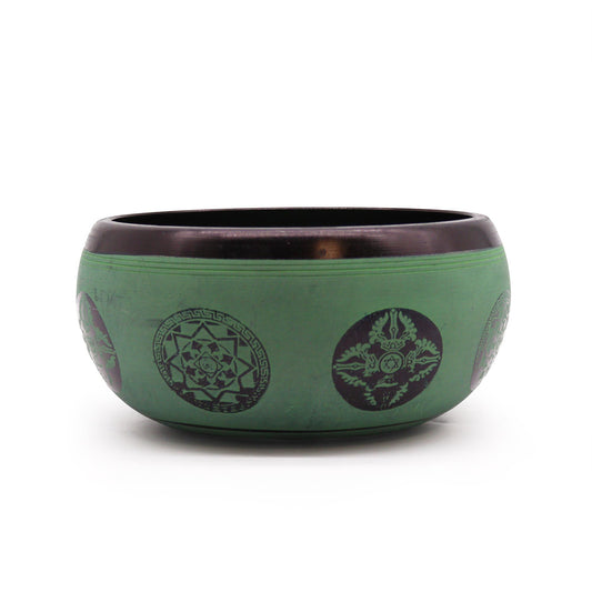 Earth Powder Klangschale – Mandala Buddha 16cm