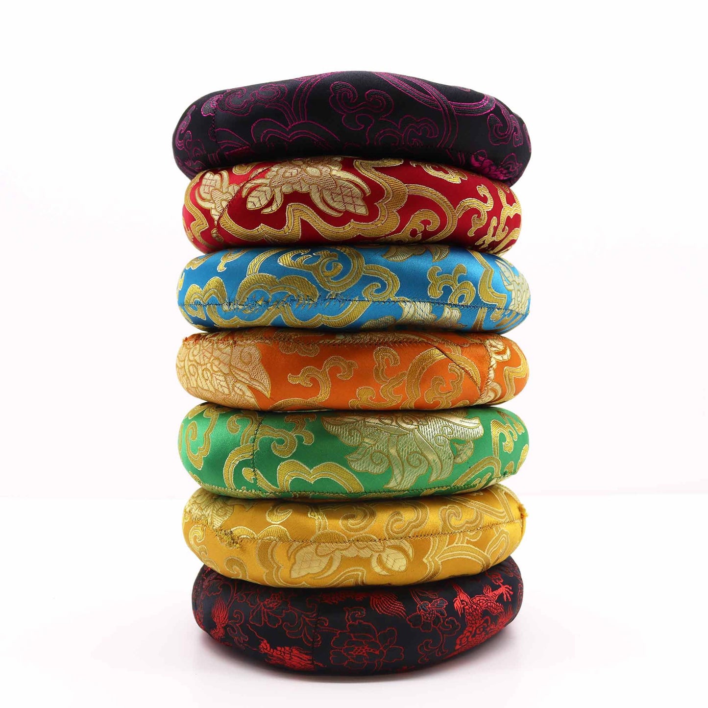 Klangschalen-Ring-Kissen 18cm – Zufällige Farbe (für 20-24cm Klangschalen)