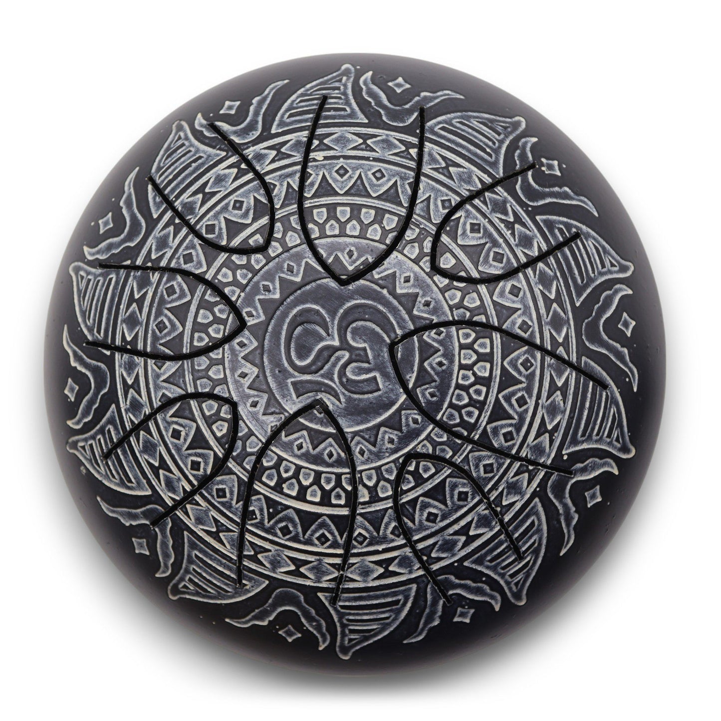 Zungentrommel Mandala Gravur 16cm