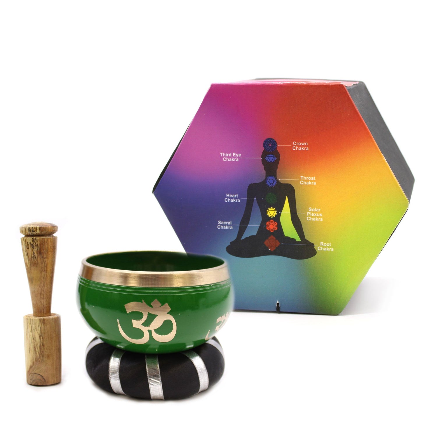 Tibetische Klangschalen-Set Lebensbaum – Grün 10,7cm