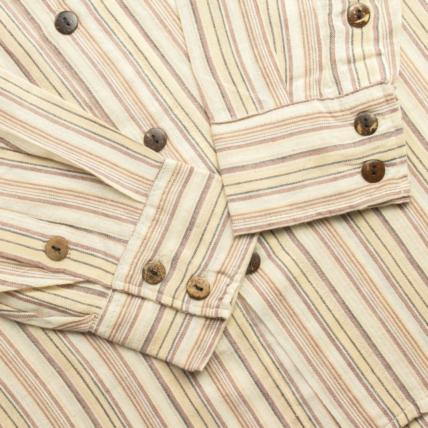 Nomad Sari Grandad Shirt – Brown Beige – Größe M