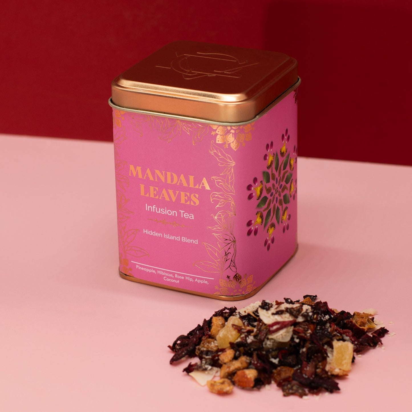 50g Früchtetee – Ananas, Kokosnuss & Hibiskus | Hidden Islands Blend (Dose)