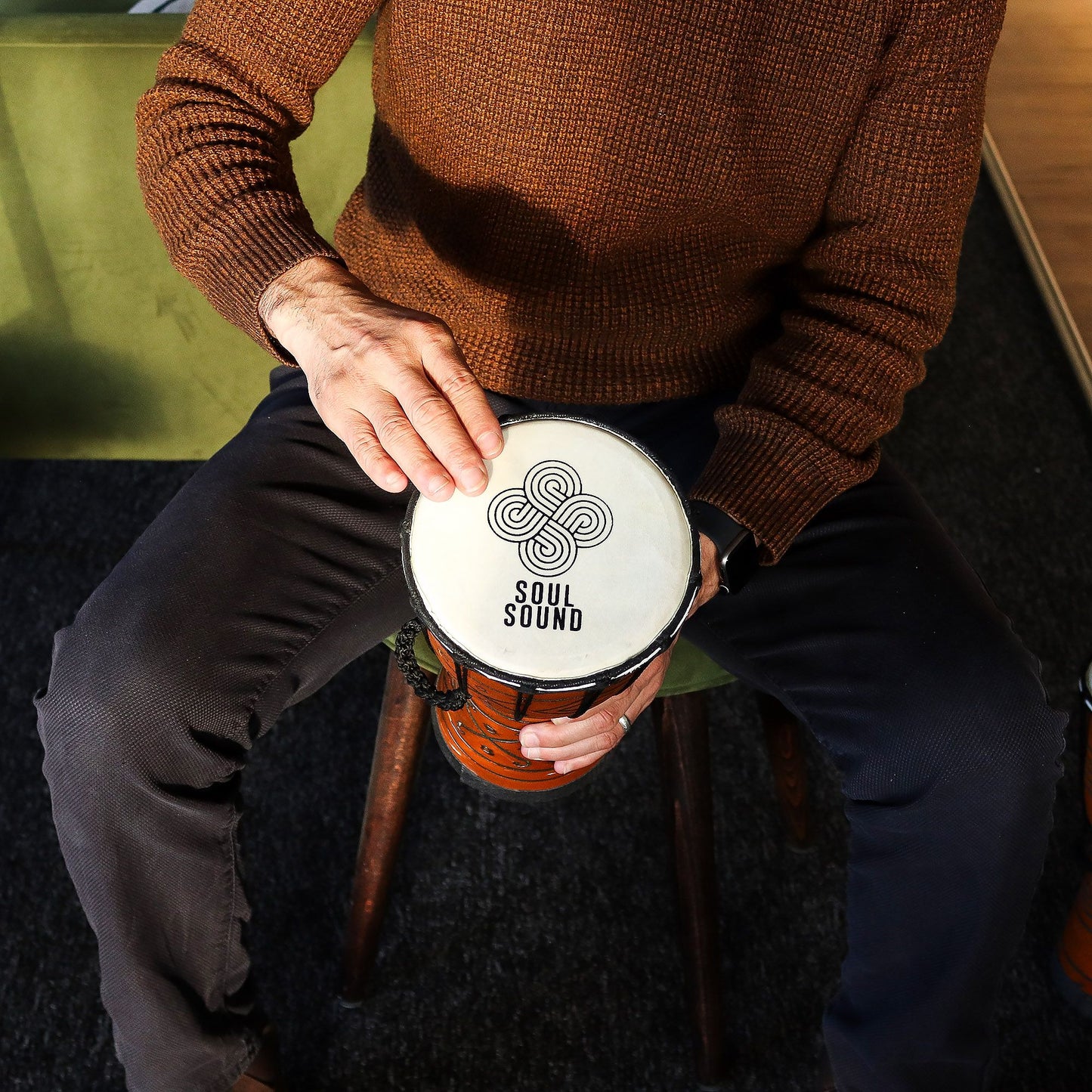 Pro Djembe Trommel Klein – Soul Sound (tief) 30cm / 15cm Ø
