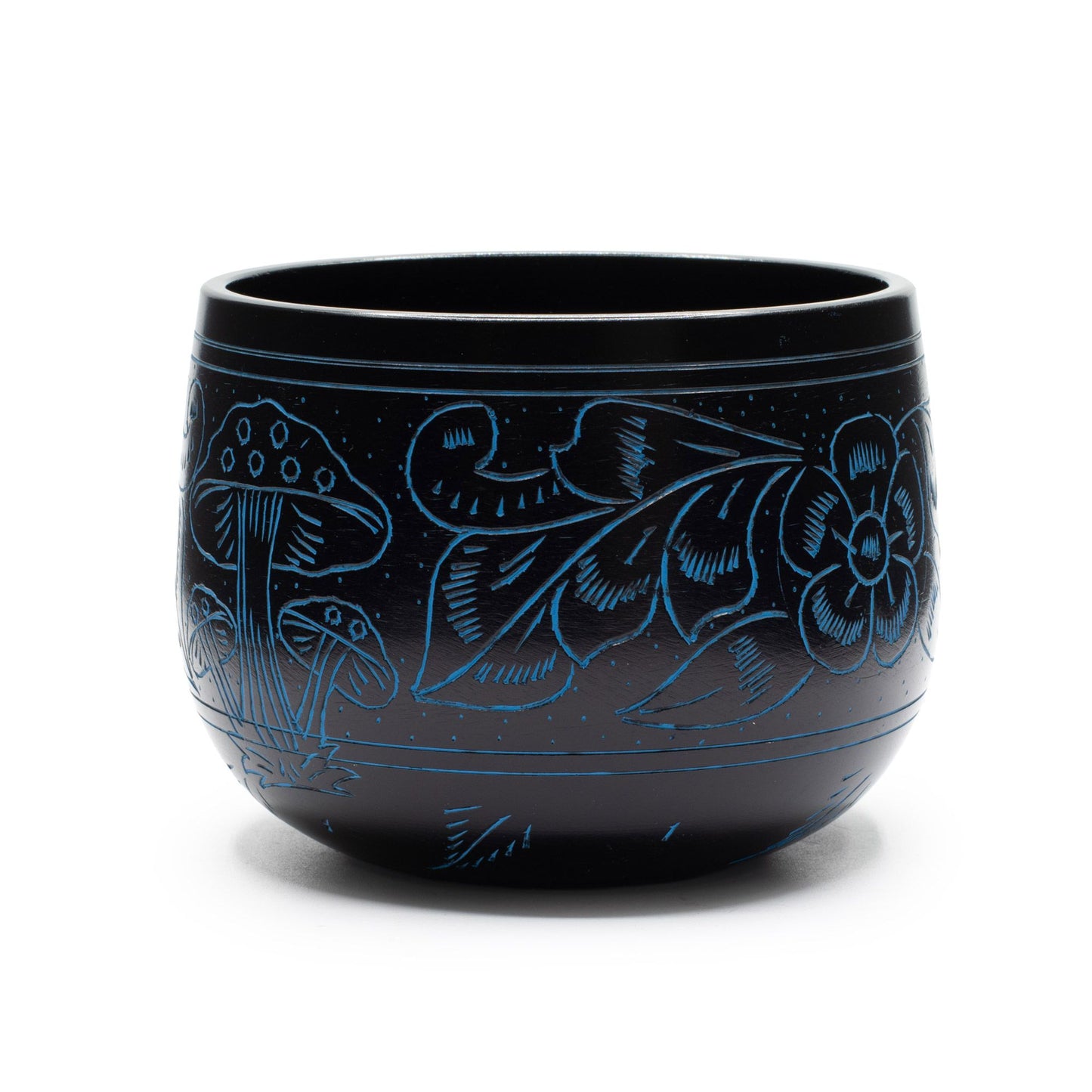 Kessel-Klangschale Magic Mushroom – Blau 15cm (Aluminium)