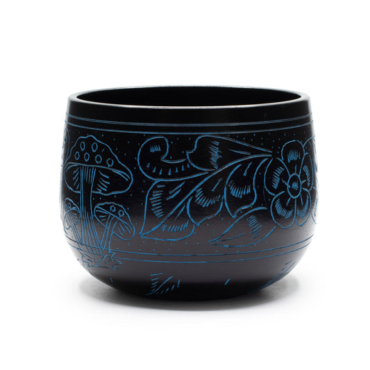 Kessel-Klangschale Magic Mushroom – Blau 15cm (Aluminium)