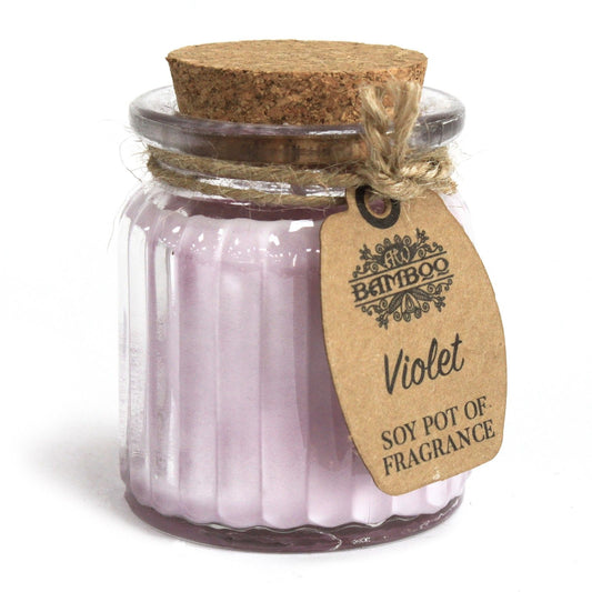 Sojakerze im Glas – Veilchen | Soy Pot of Fragrance