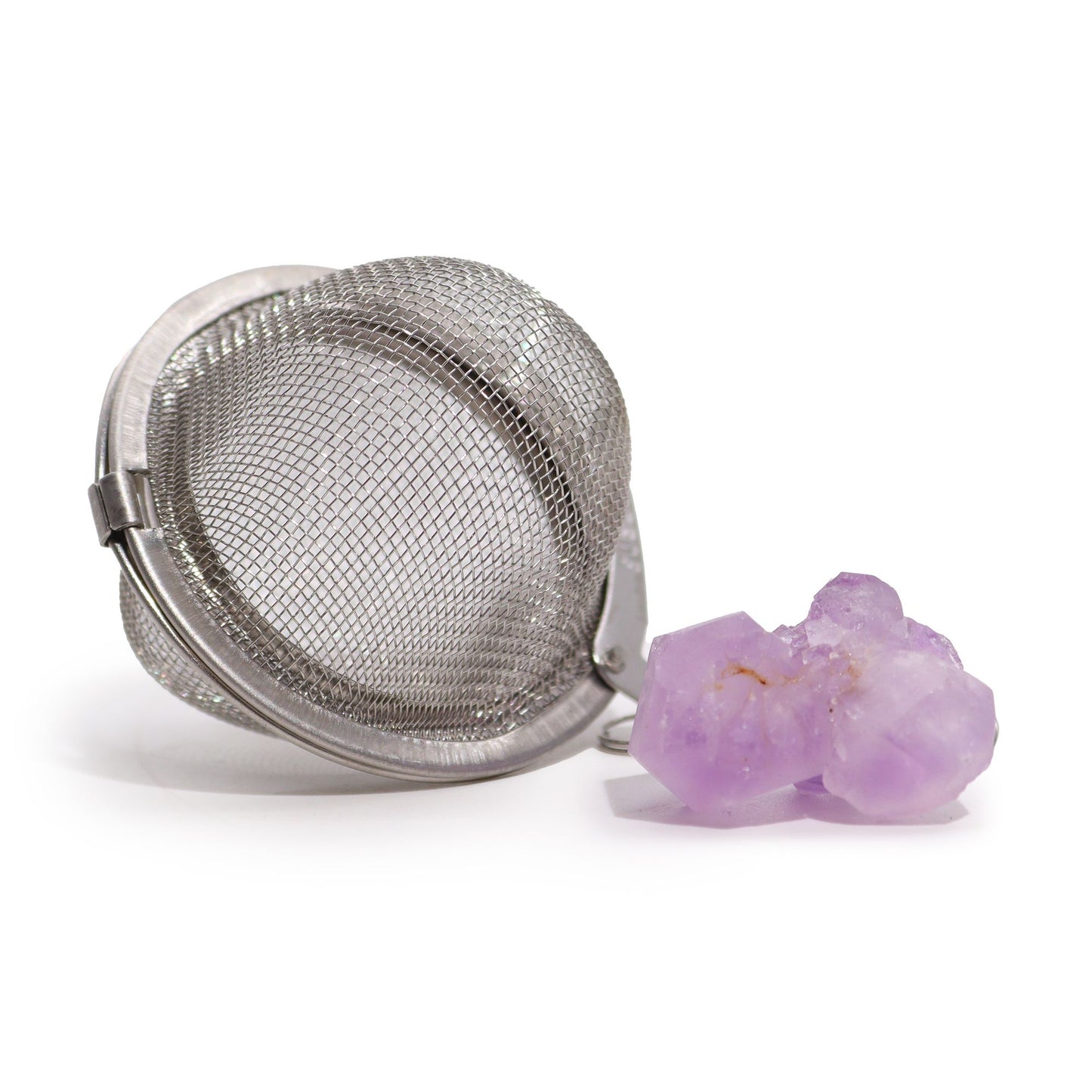 Kristall Teesieb – Amethyst Cluster | Ruhe & Klarheit