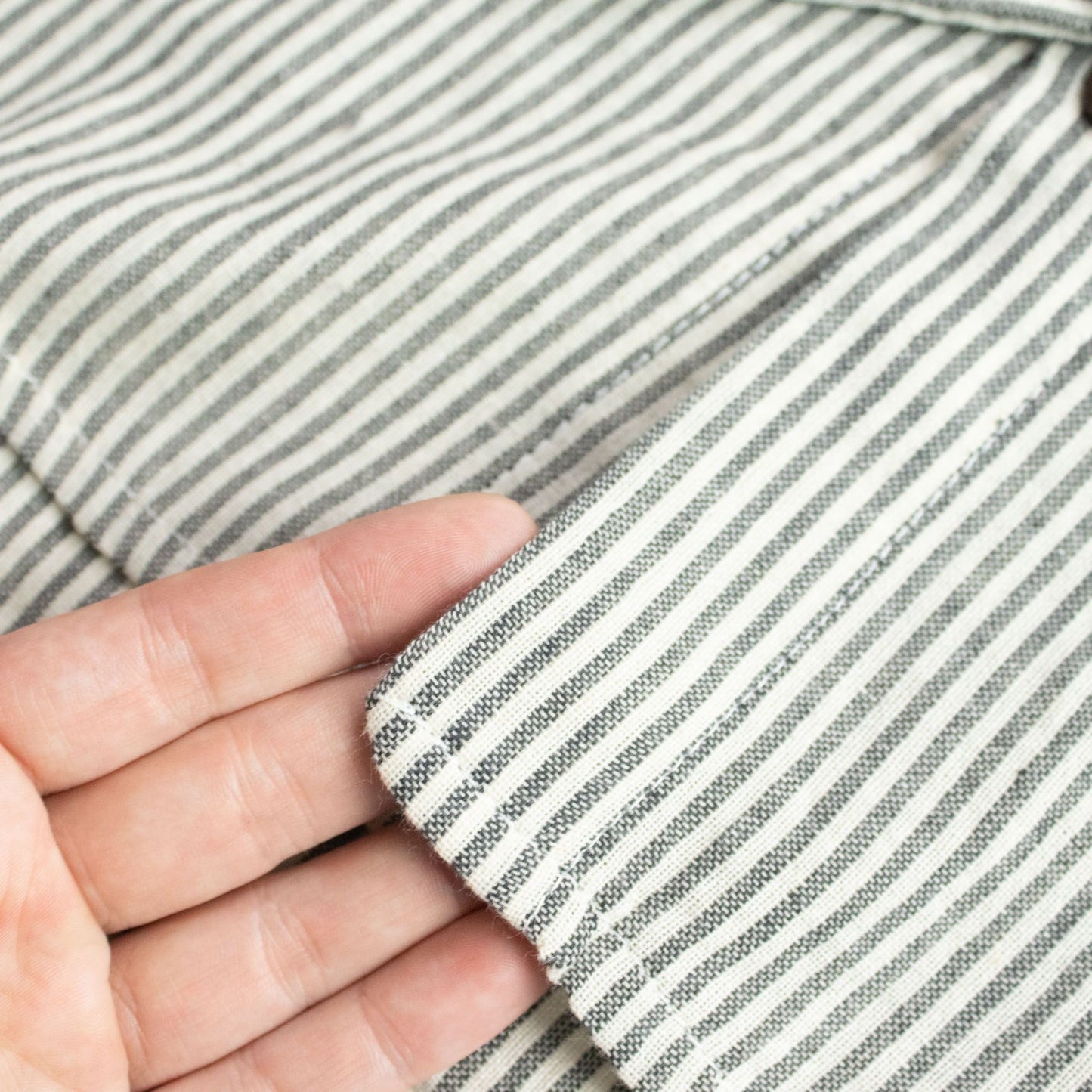 Nomad Sari Grandad Shirt – Grey Stone – Größe L