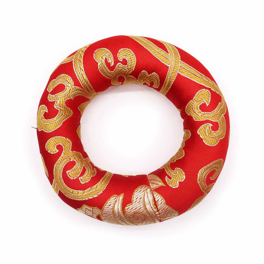 Klangschalen-Ring-Kissen 10cm – Rot (für 12-14cm Klangschalen)