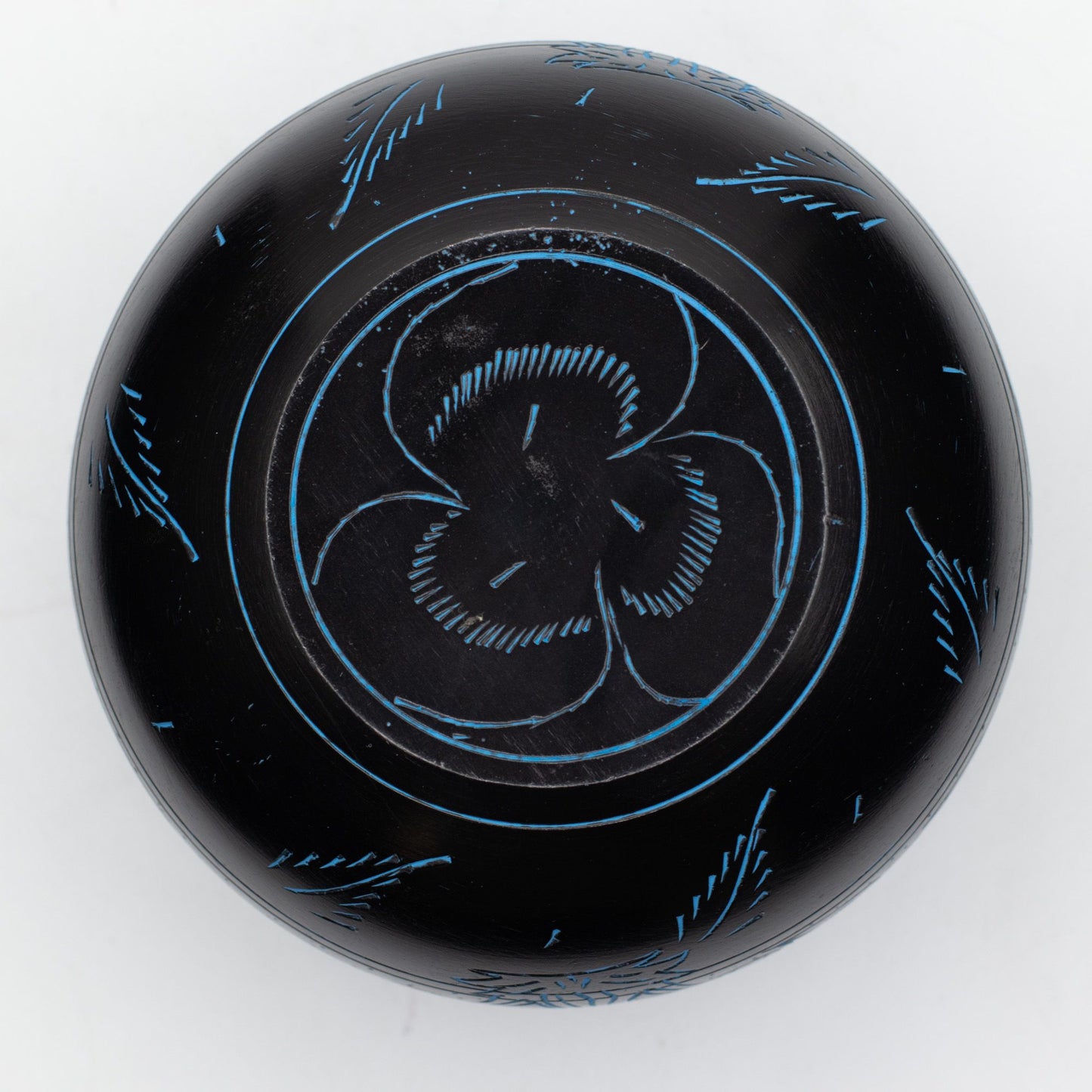 Kessel-Klangschale Magic Mushroom – Blau 15cm (Aluminium)