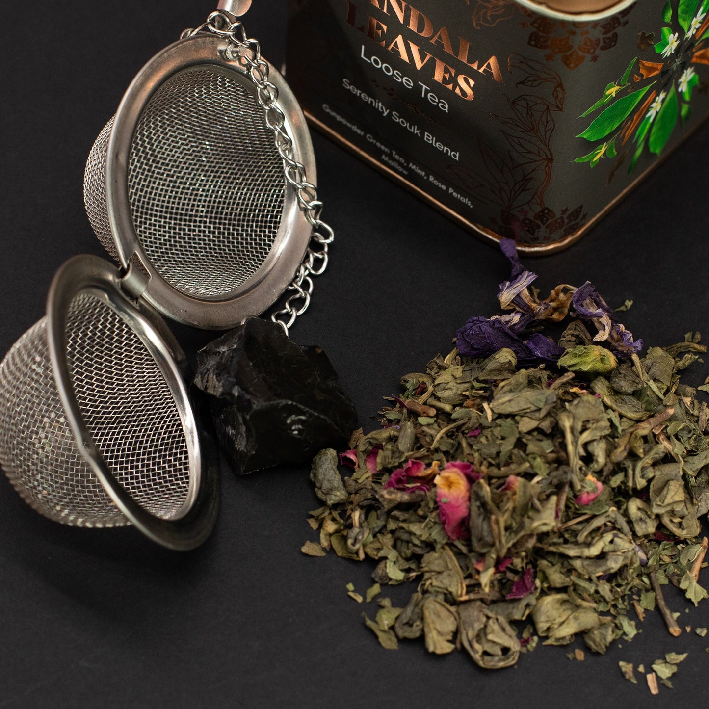50g Grüntee – Minze & Rose | Serenity Souk Blend (Dose)