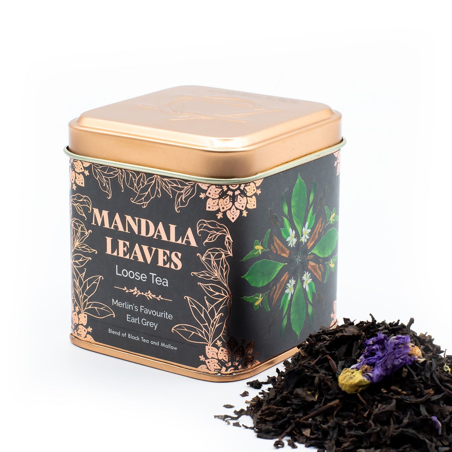 50g Schwarztee – Earl Grey mit Bergamotte & Malvenblüten | Merlin's Favourite (Dose)