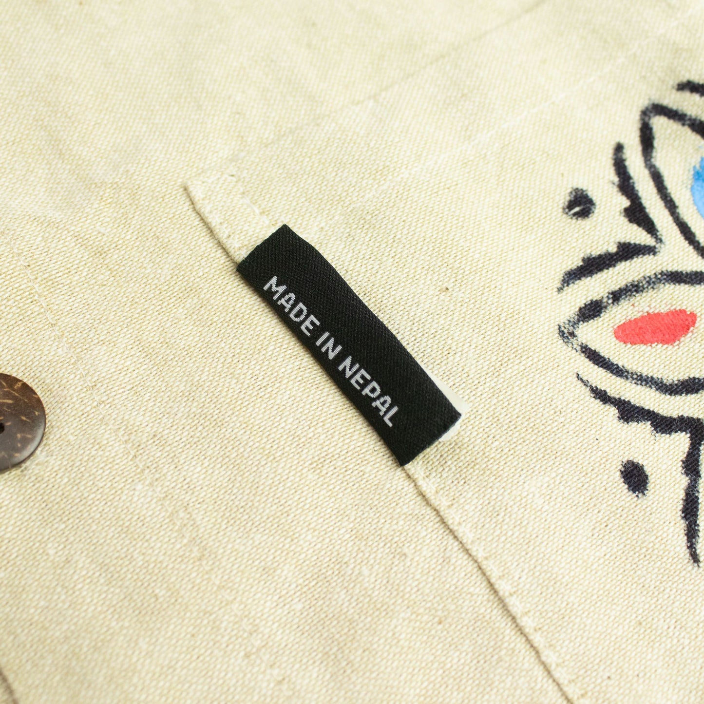 Nomad Sari Kathmandu Shirt – Stone – Größe XL