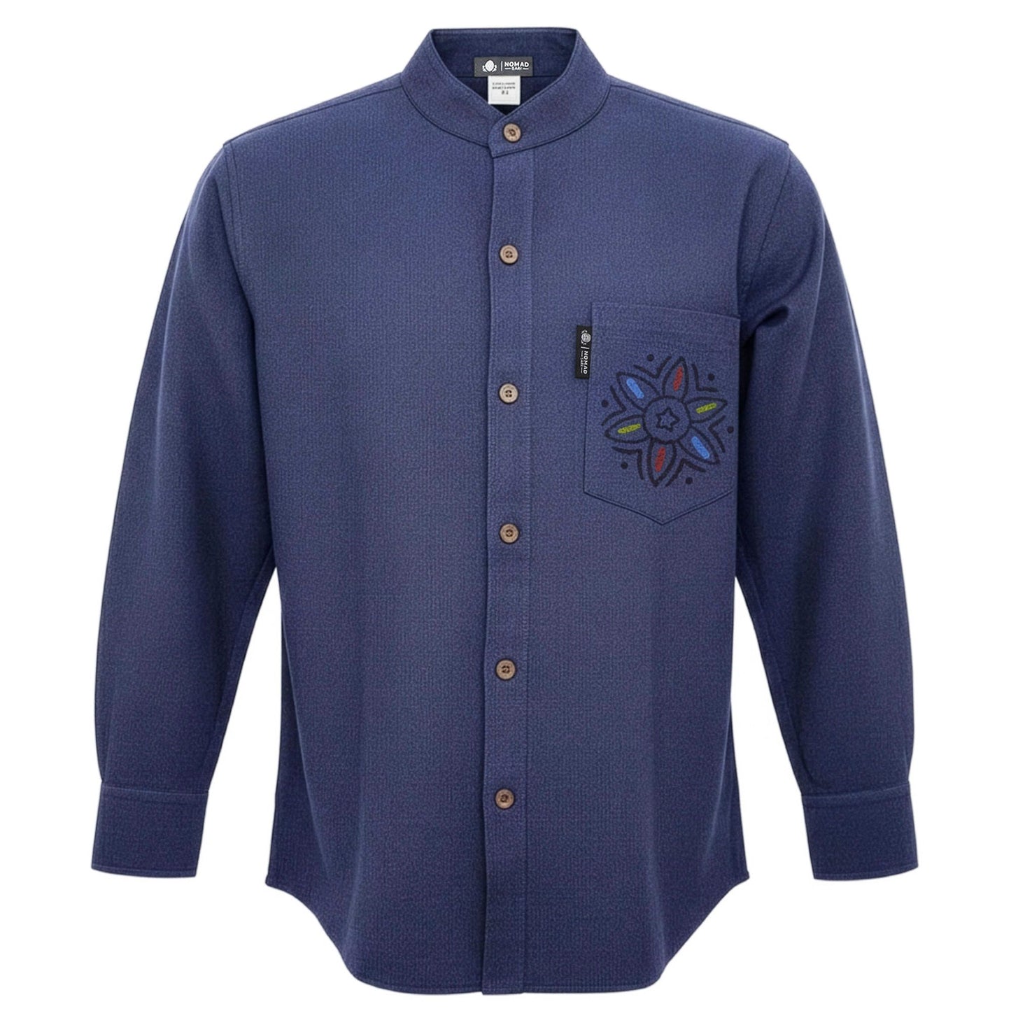 Nomad Sari Kathmandu Shirt – Indigo – Größe XXL