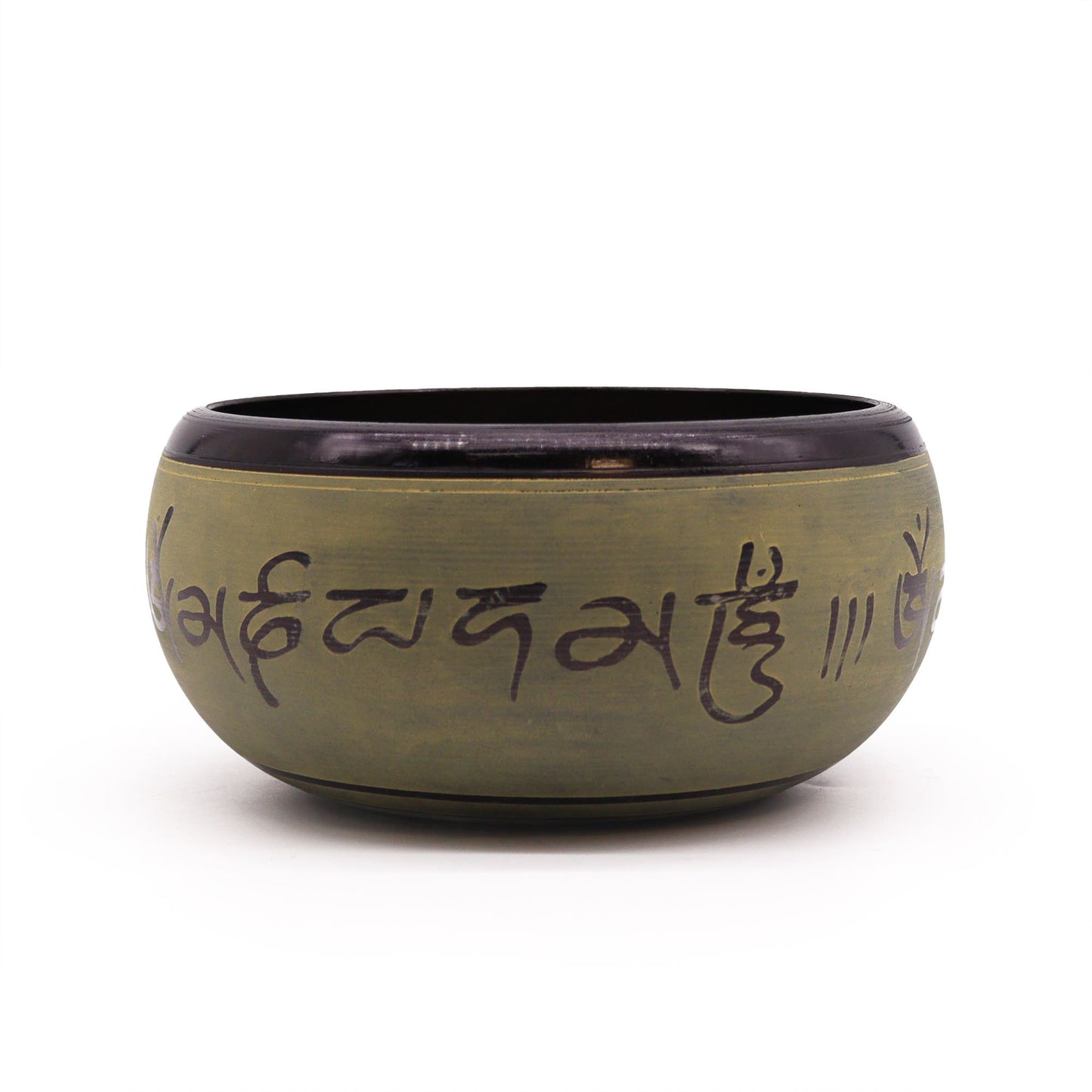 Earth Powder Klangschale – Mantra Fünf Buddhas 16cm