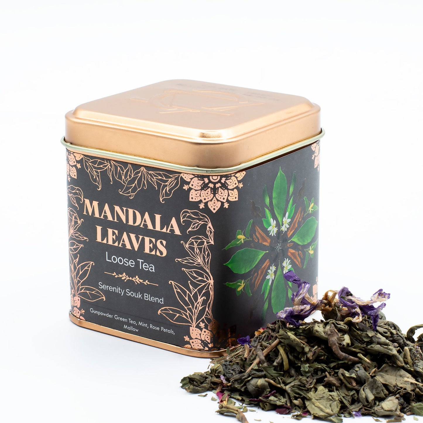 50g Grüntee – Minze & Rose | Serenity Souk Blend (Dose)
