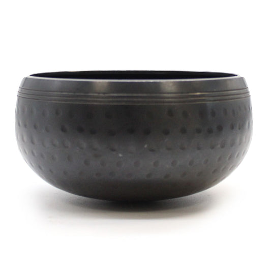Tibetische Klangschale Schwarz Gehämmert – Klein 14cm