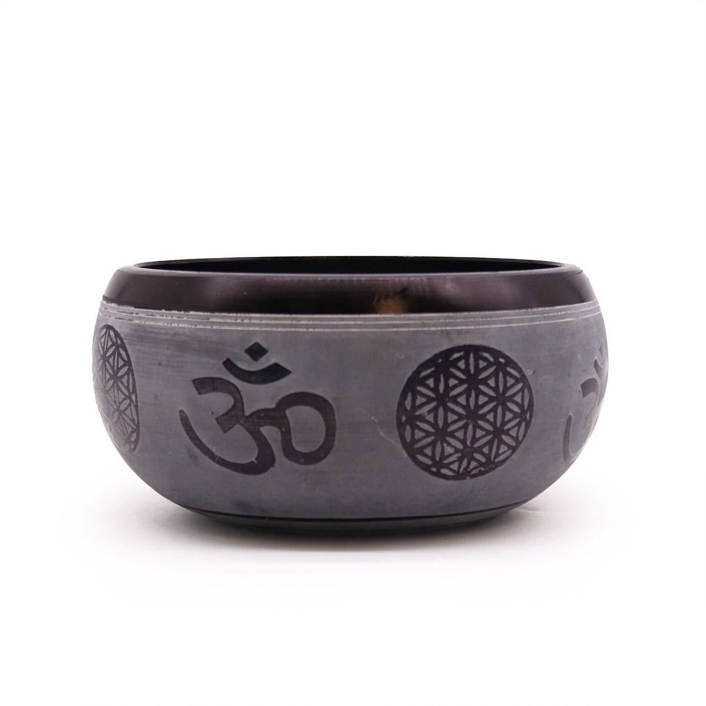 Earth Powder Klangschale – Om Fünf Buddhas 16cm