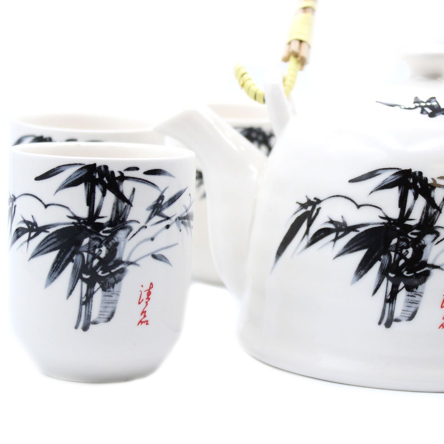 Kräuterteeset – Weißer Stein Oriental (Kanne & 6 Tassen)