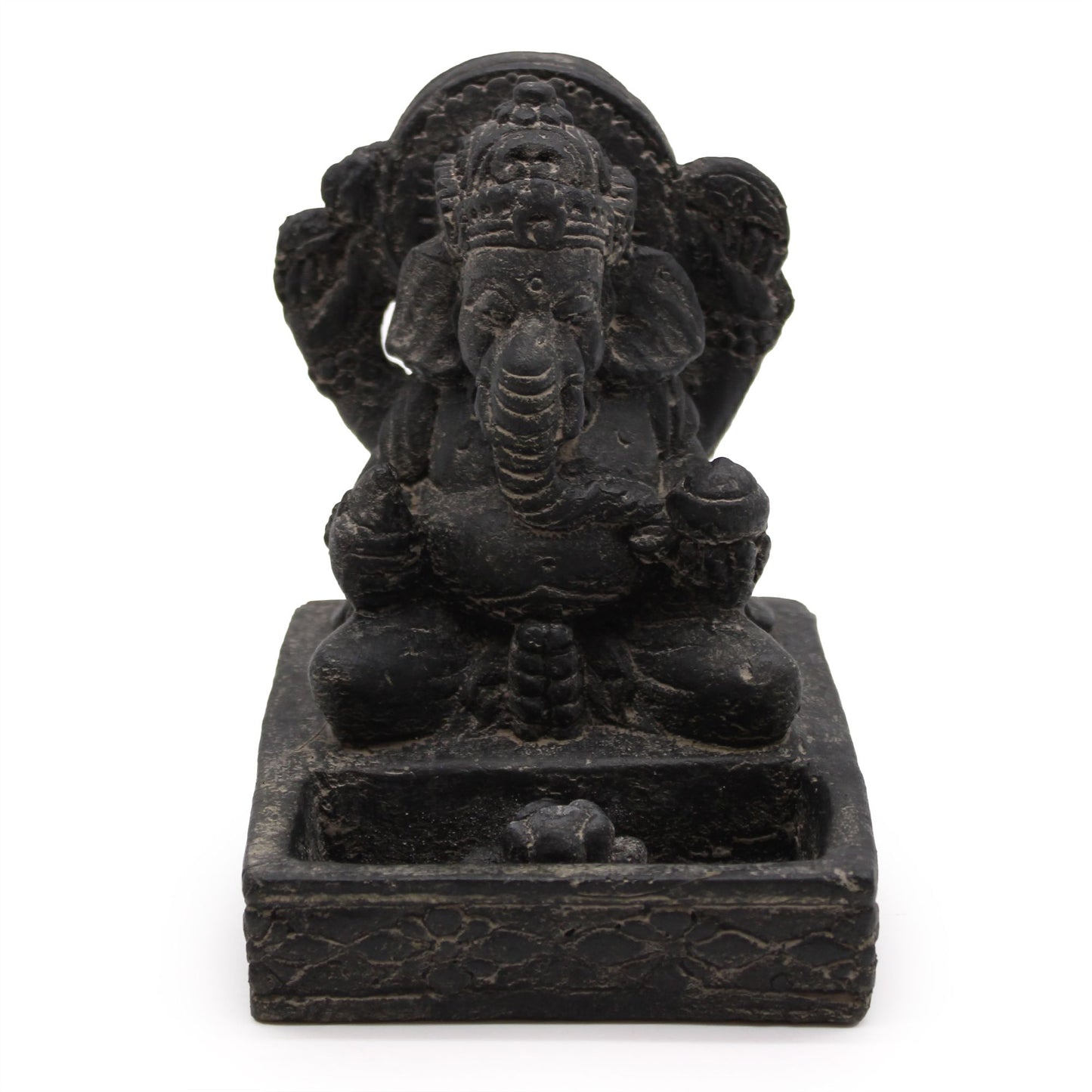 Ganesh Feng-Shui Räucherstäbchen-Halter (Schwarz Antik)