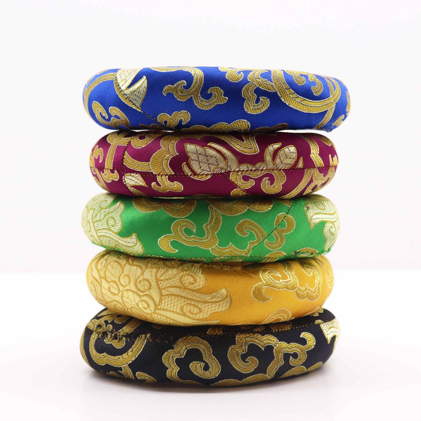Klangschalen-Ring-Kissen 14cm – Zufällige Farbe (für 16-18cm Klangschalen)