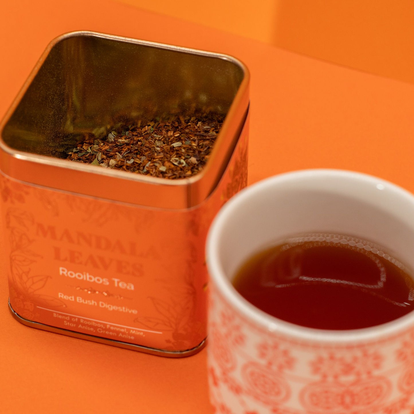 50g Rooibos Tee – Verdauung & Wohlbefinden | Red Bush Digestive (Dose)