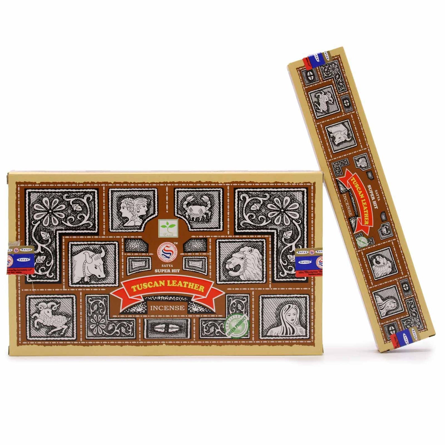 Satya Super Hit Räucherstäbchen – Tuscan Leather 15g