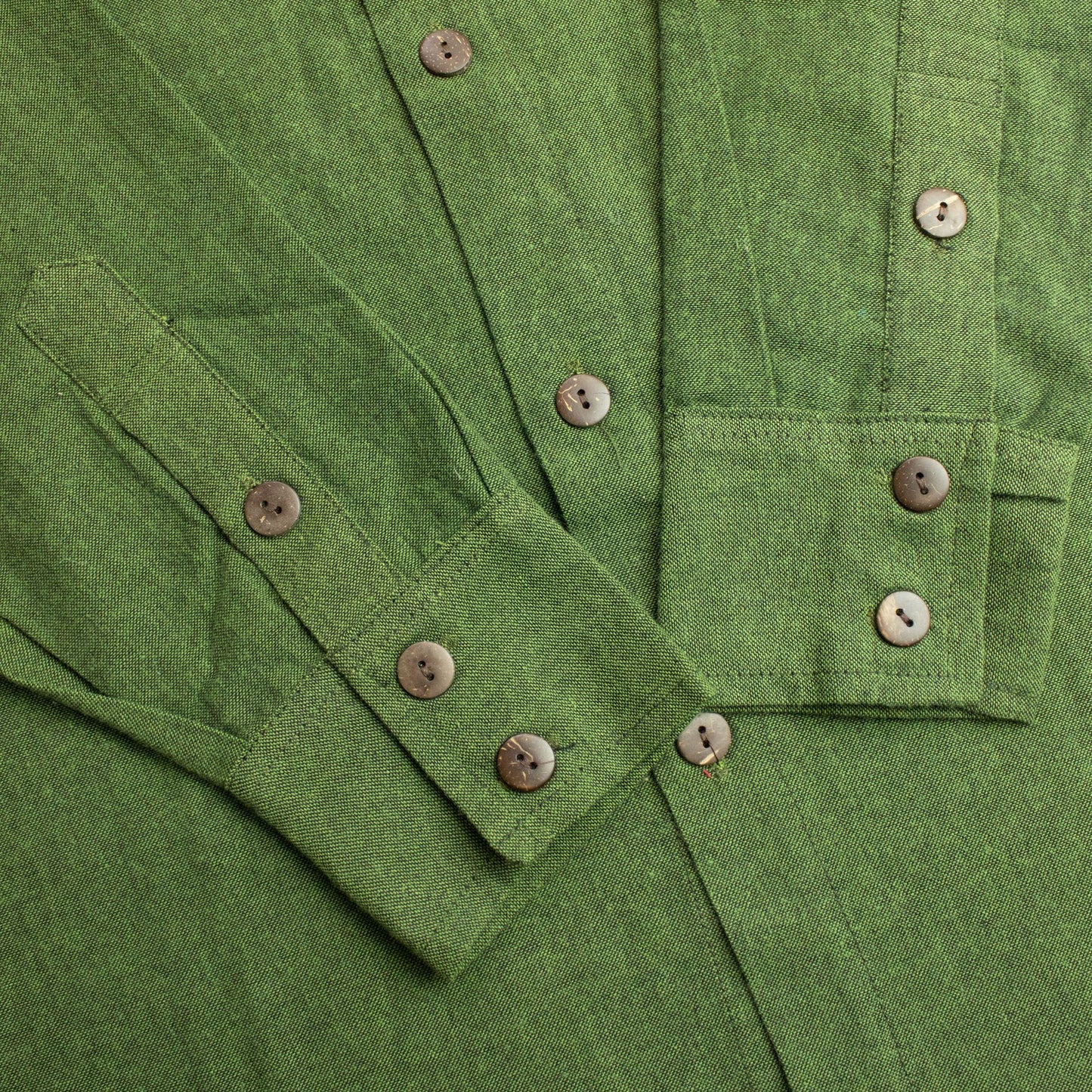 Nomad Sari Kathmandu Shirt – Forest Green – Größe XL