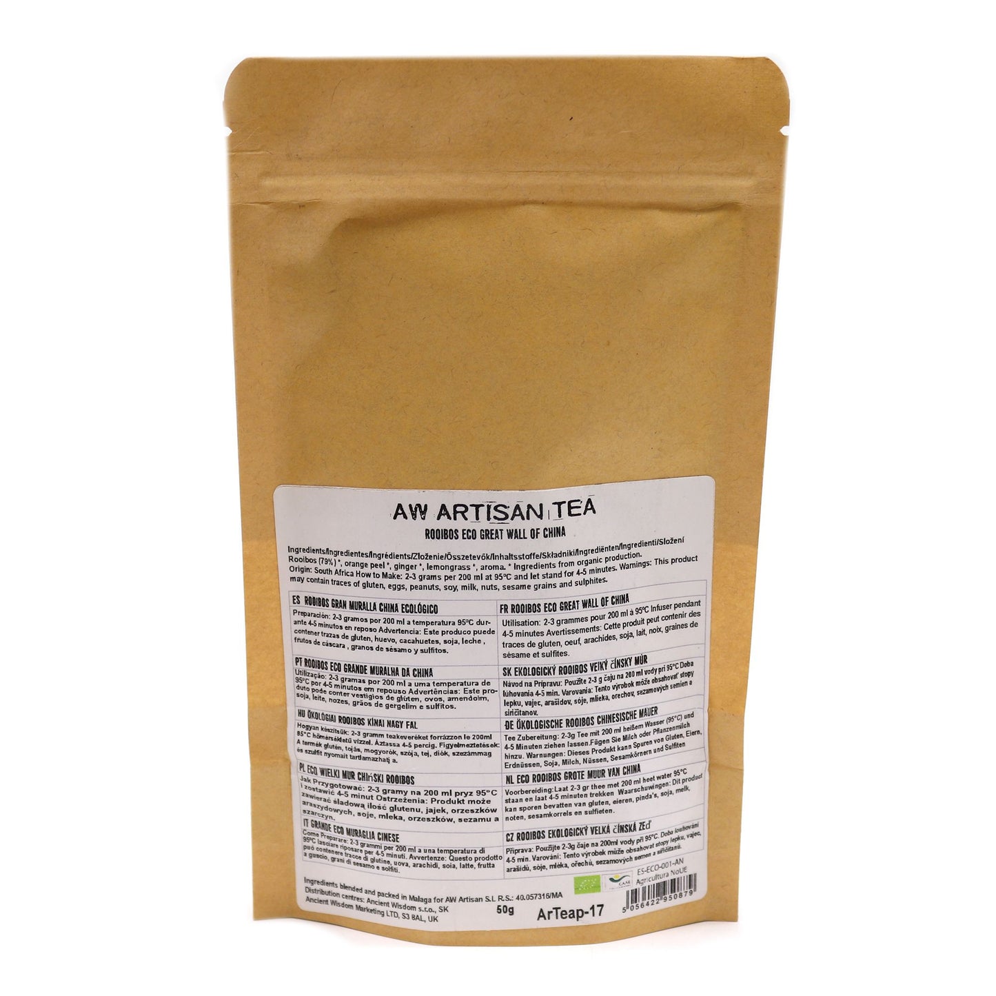 50g Rooibos Tee – Orange, Ingwer & Zitronengras | Great Wall of China