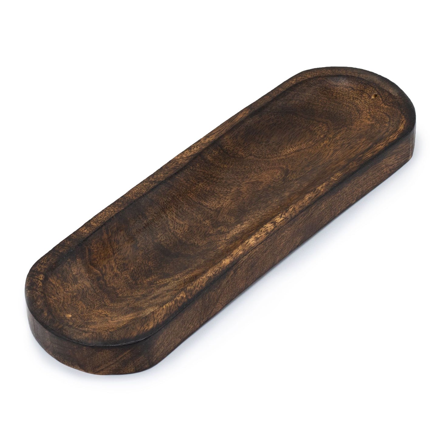 Große Räucherstäbchen-Ablage 30x10cm – Klassisches Mangoholz