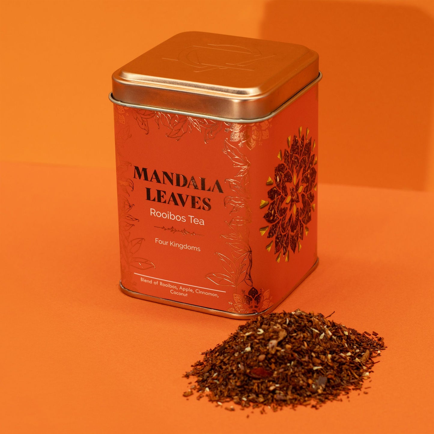 50g Rooibos Tee – Apfel, Zimt & Kokosnuss | Four Kingdoms (Dose)