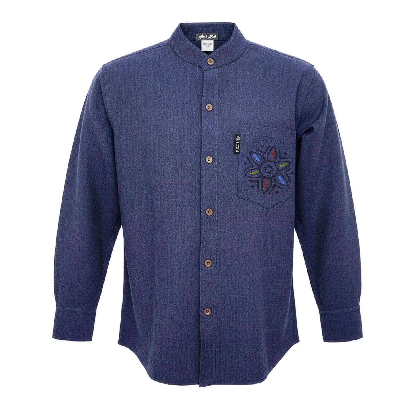Nomad Sari Kathmandu Shirt – Indigo – Größe L