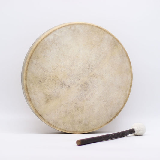 Spirit of the Wolf – Schamanentrommel mit Schlegel, stimmbar – 40cm
